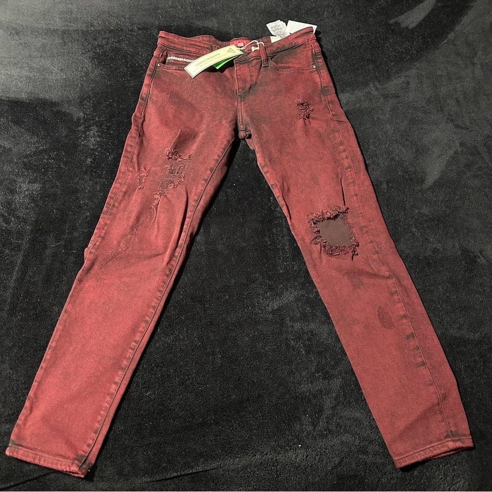 Mens Guess Mid Rise Skinny Jeans